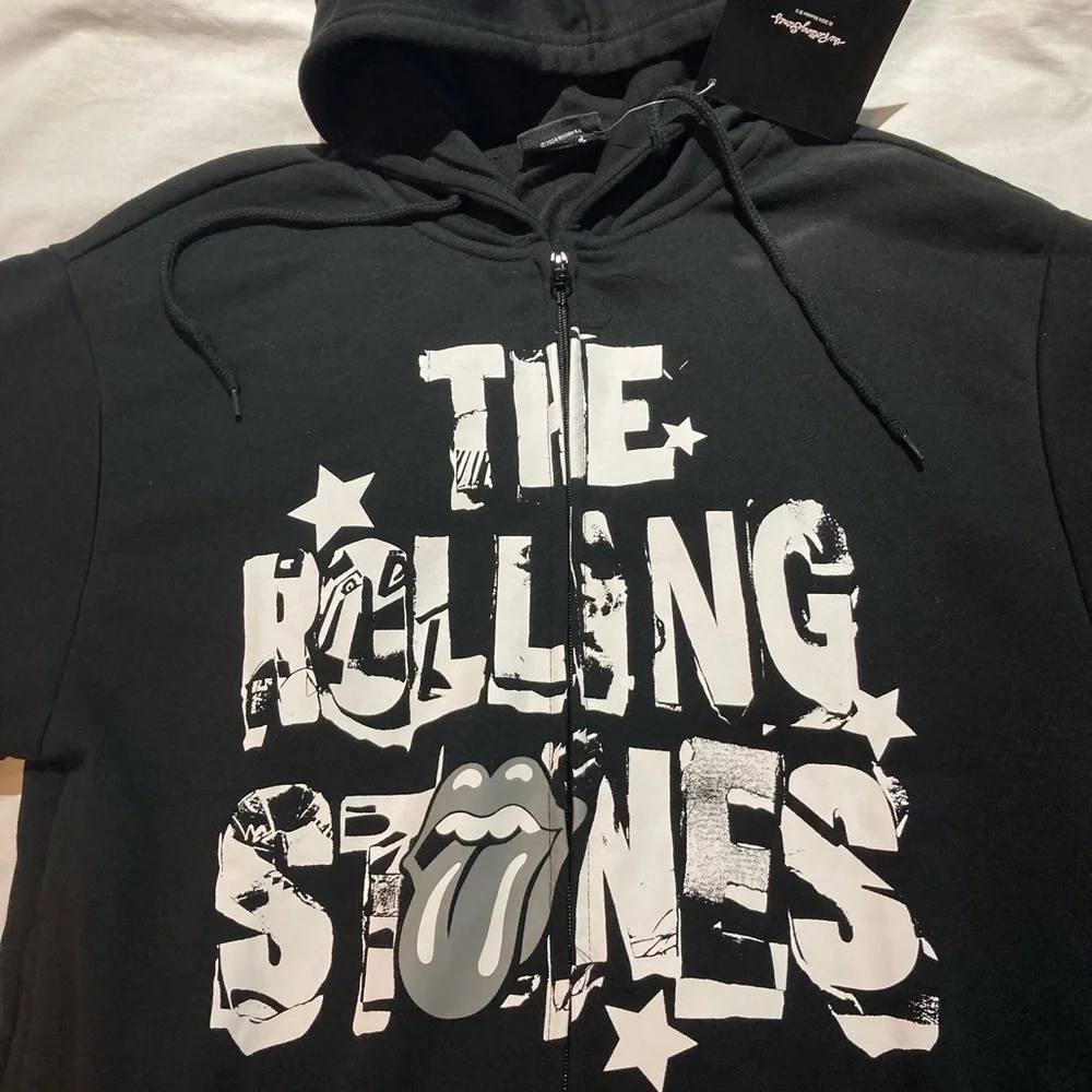 The Rolling Stones Full Zip-Up, Hooded Sweatshirt! Women’s size large, NWT! - Picture 3 of 6